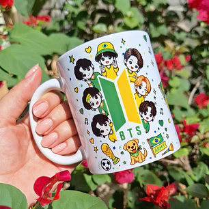Arquivo Caneca BTS Brasil Copa do Mundo