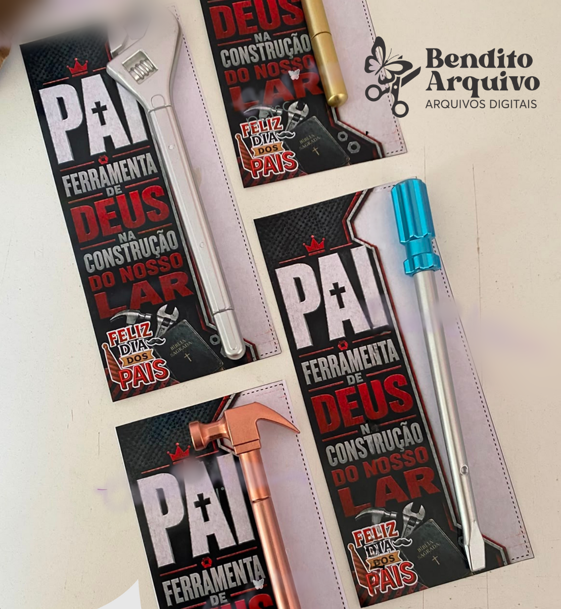 Arquivo Dia dos Pais Card Caneta Ferramenta 1