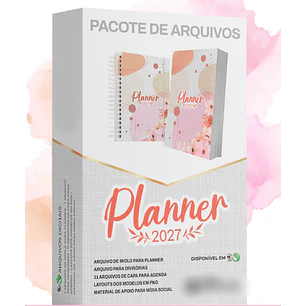 Arquivo Encadernação Planner 2027