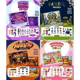 Arquivo Pack Paper Dolls Versão Colorida