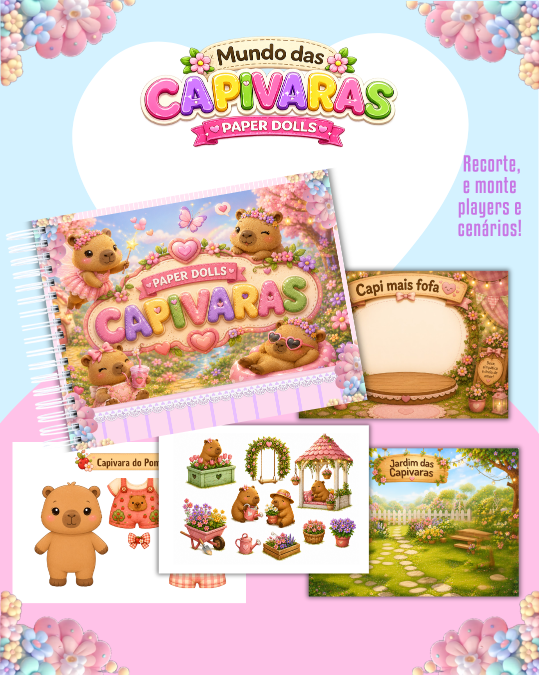 Arquivo Pack Paper Dolls Versão Colorida 15