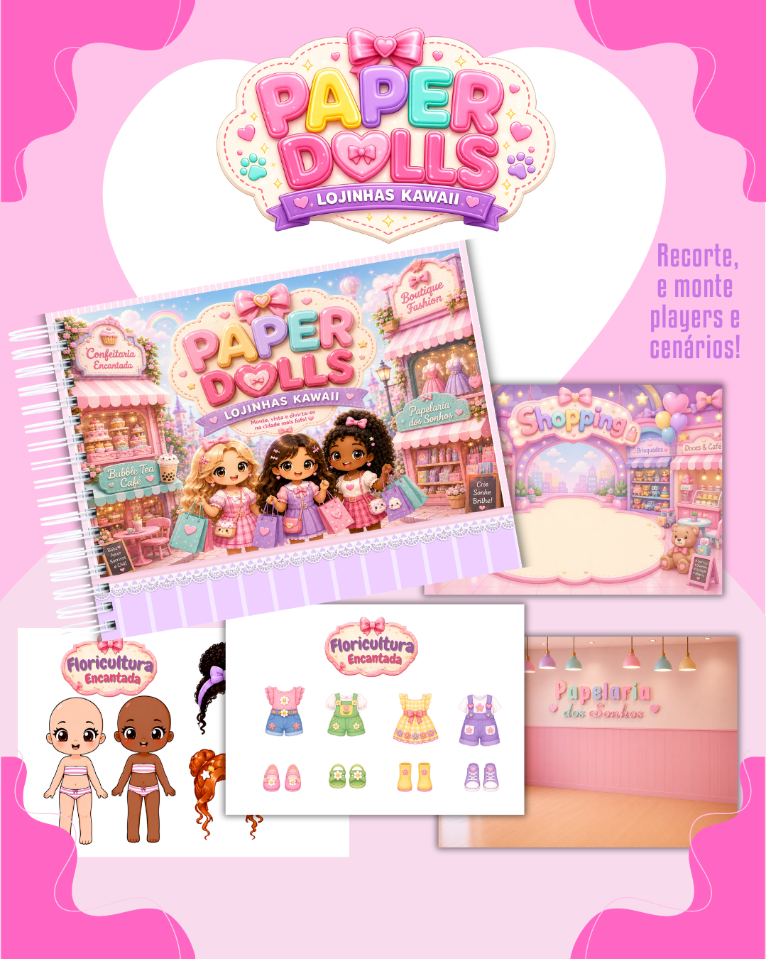 Arquivo Paper Dolls Lojinhas Kawaii 1