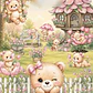 Kit Digital Ursinhas e Tulipas Aquarela - Thumbnail 1
