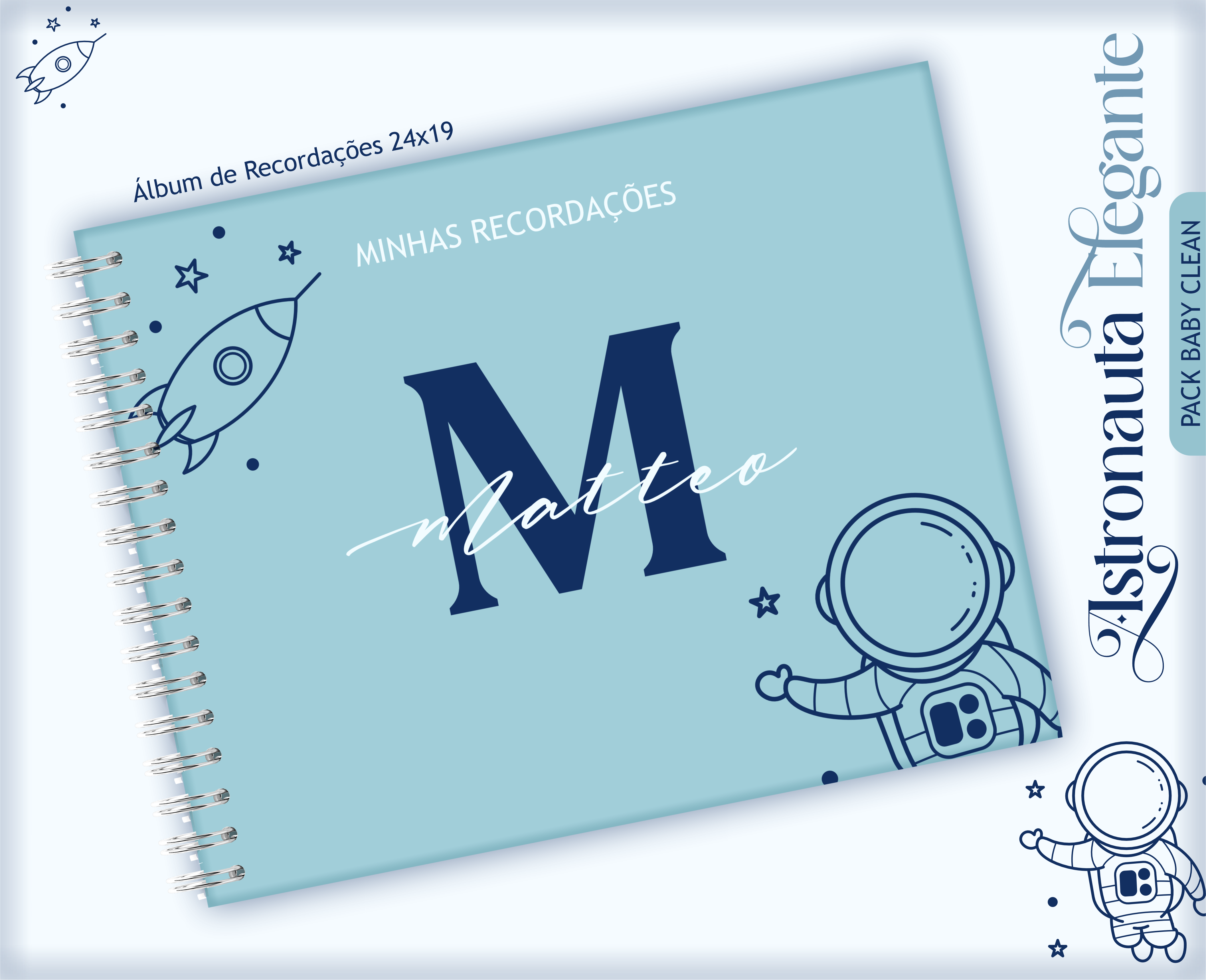 Arquivo Encadernação Astronauta Clean - LINA 9