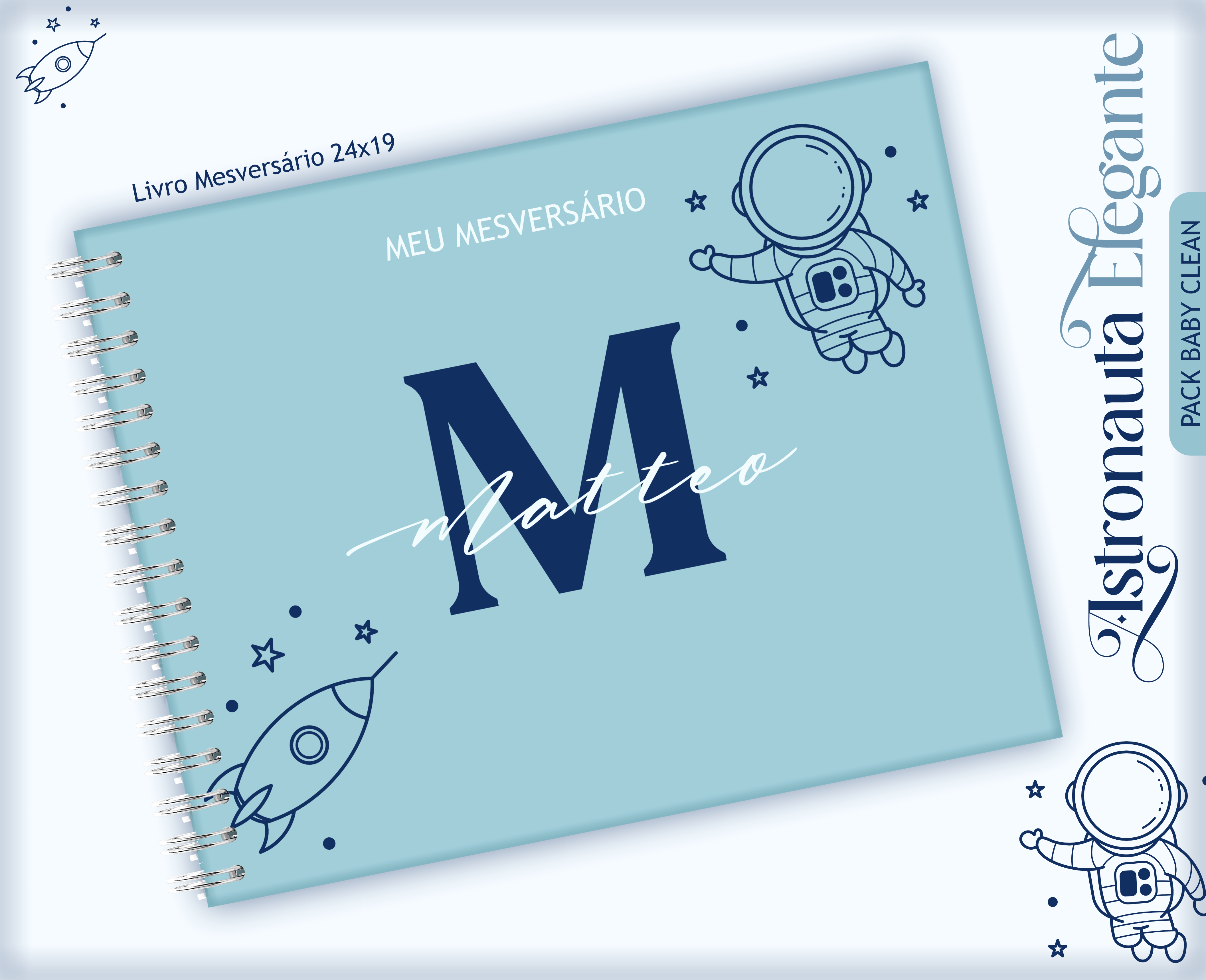 Arquivo Encadernação Astronauta Clean - LINA 11