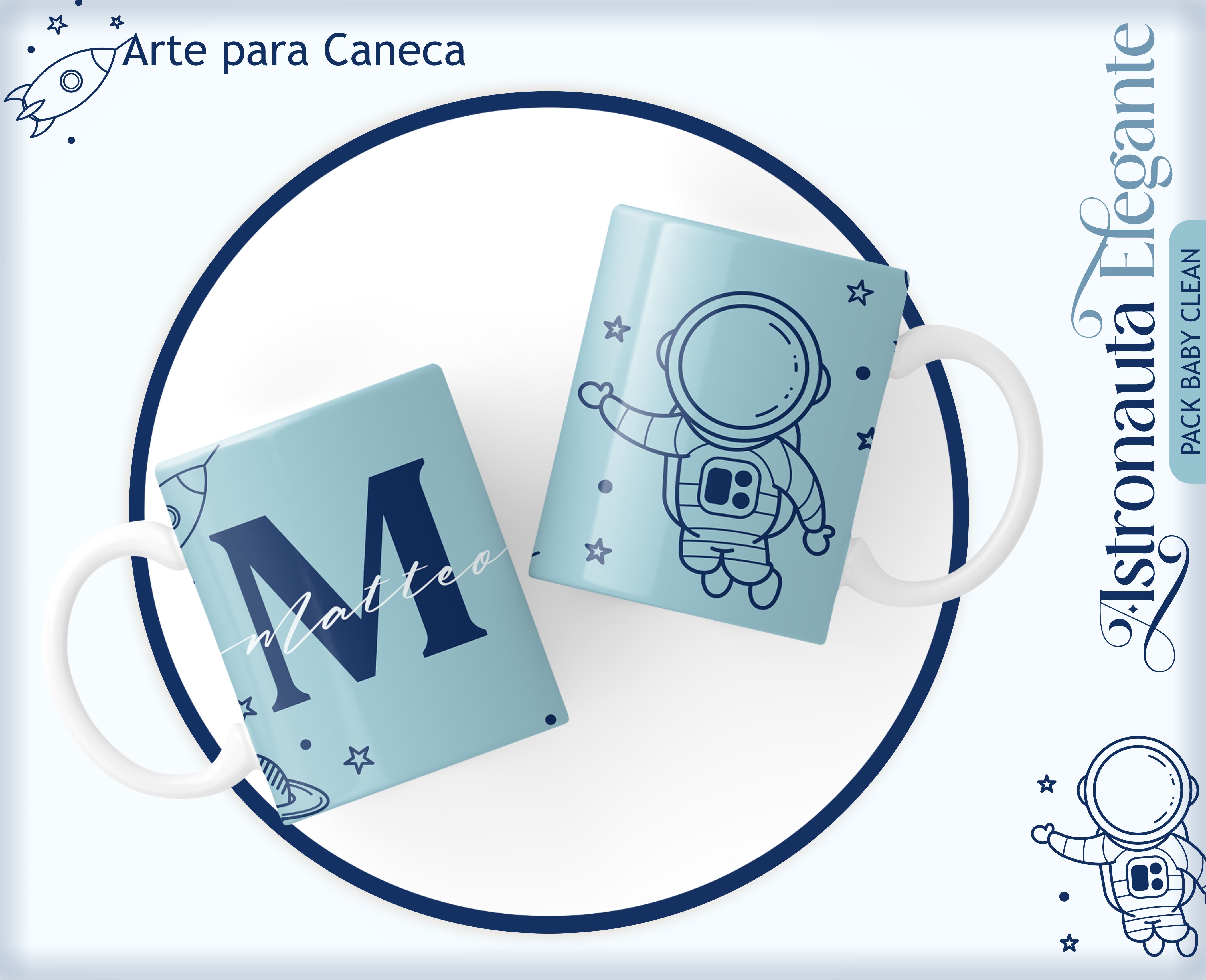 Arquivo Encadernação Astronauta Clean - LINA 16