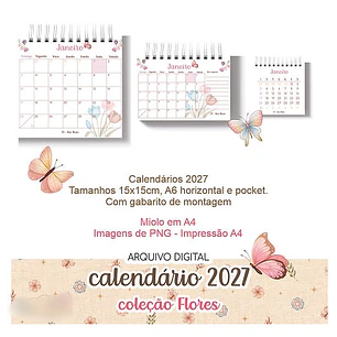 Arquivo Calendario 2027 Coleção Flores