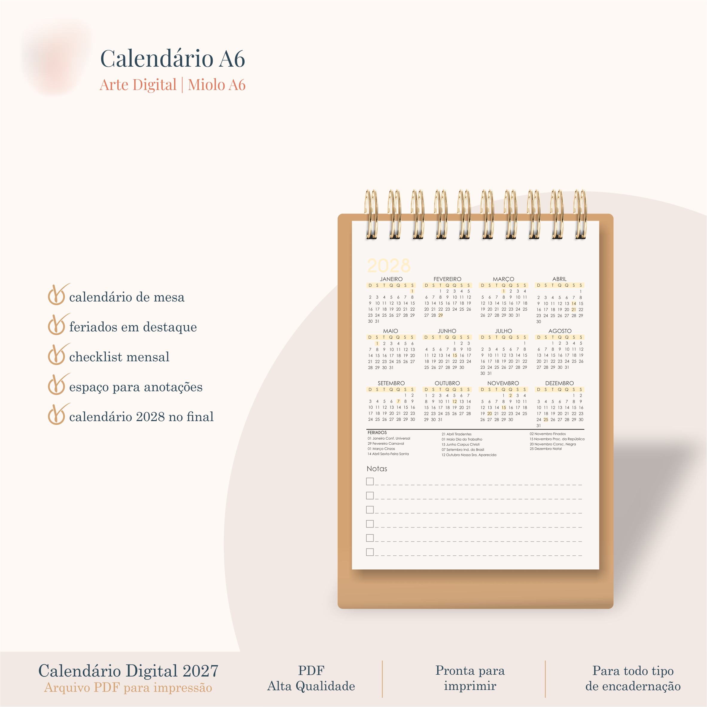 Arquivo Calendário A6 Retrato 2027 2