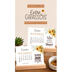 Arquivo Calendário de Mesa A6 2027 Entre Girassóis