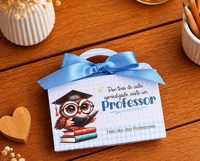 Arquivo Dia dos Professores Caixa com Alça Para KitKat 3