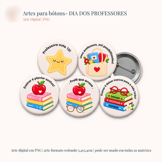 Arquivo Dia dos Professores Artes Para Bótons 1