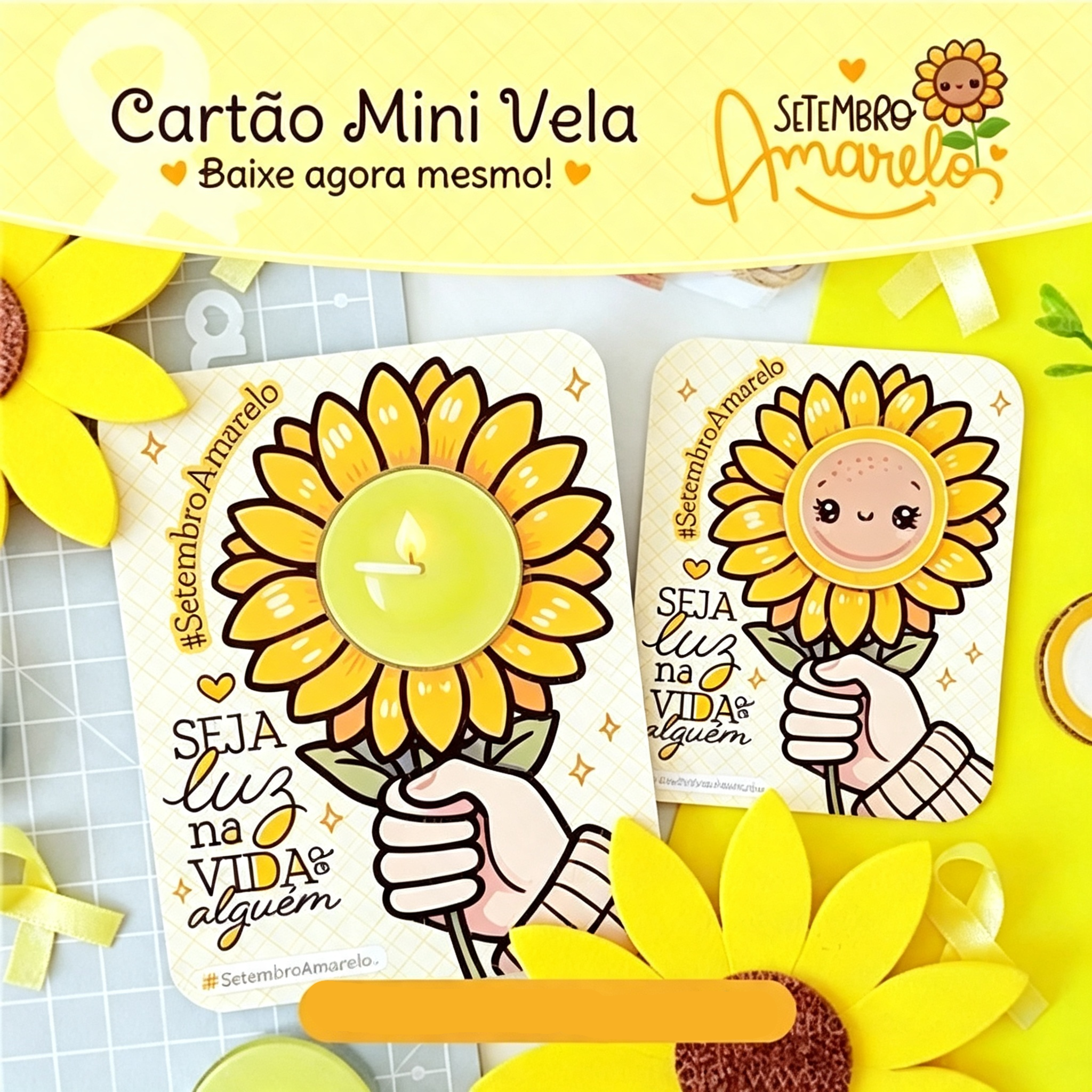 Arquivo Setembro Amarelo Cartão Mini Vela 1