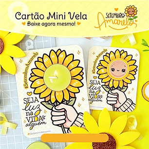 Arquivo Setembro Amarelo Cartão Mini Vela