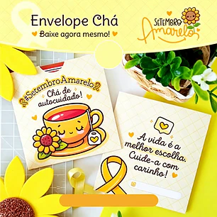 Arquivo Setembro Amarelo Envelope Chá