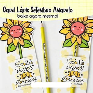 Arquivo Setembro Amarelo Card Lápis