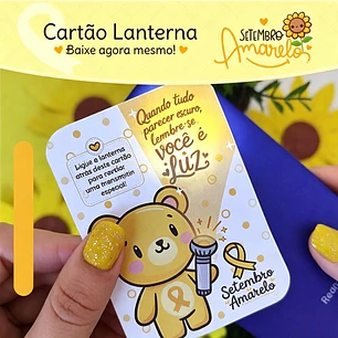 Arquivo Setembro Amarelo Cartão Lanterna