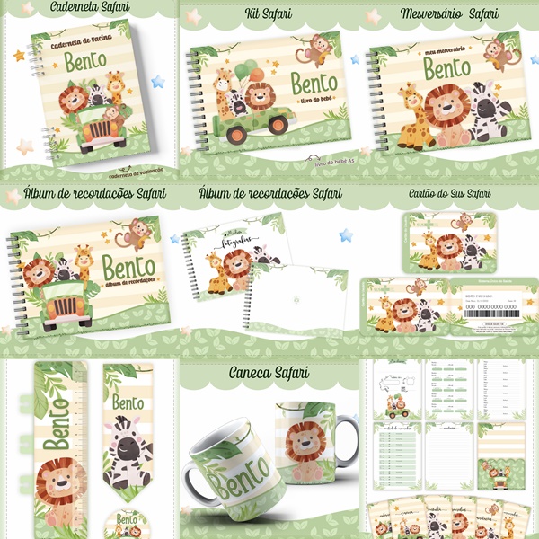 Arquivo Encadernação Safari Kit Baby A5 1