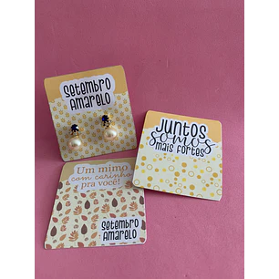 Arquivo Setembro Amarelo Tags Brincos