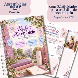 Arquivo Caderno Teen Feminino para as Assembleias 2026-2027