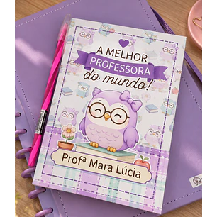 Arquivo Caderno Estilo Brochura A5 Corujinhas - Dia dos Professores 2026