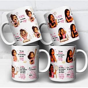 Arquivo Sublimação Caneca A Alma Tá Doida Pra Surtar