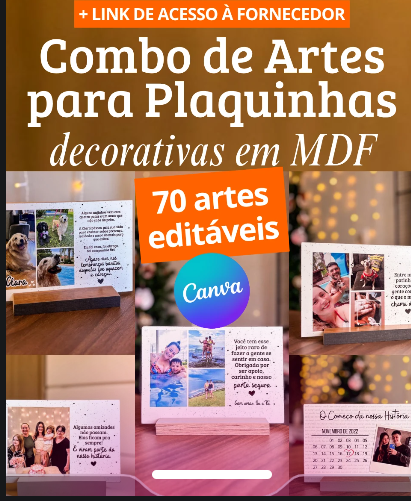 Arquivo de Corte Combo De Artes Para Plaquinhas 1