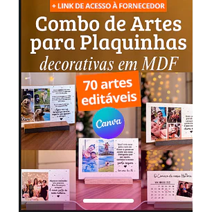 Arquivo de Corte Combo De Artes Para Plaquinhas
