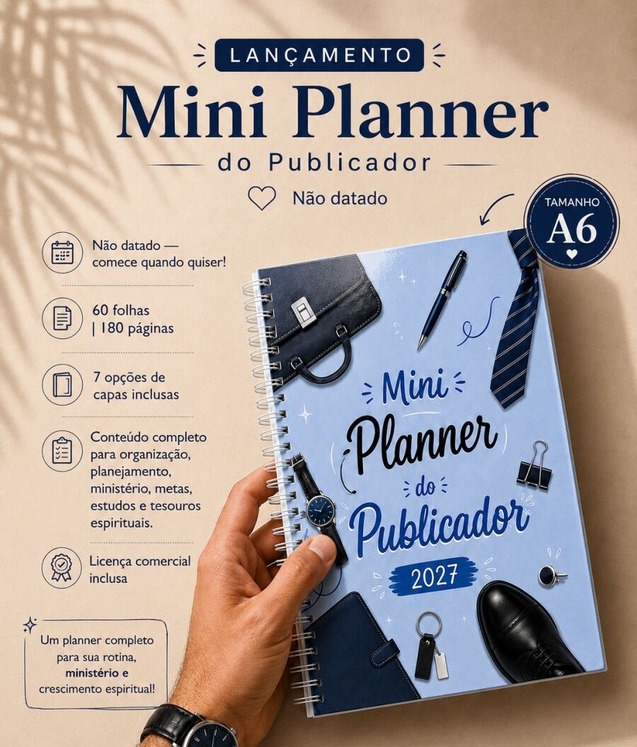 Arquivo Mini Planner Publicador Não Datado 1