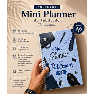 Arquivo Mini Planner Publicador Não Datado