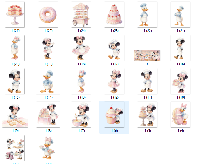 Arquivo Kit Digital Turma do Mickey Patisserie 4