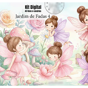 Arquivo Kit Digital Jardim de Fadas 