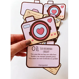 Arquivo de Corte Card Câmera