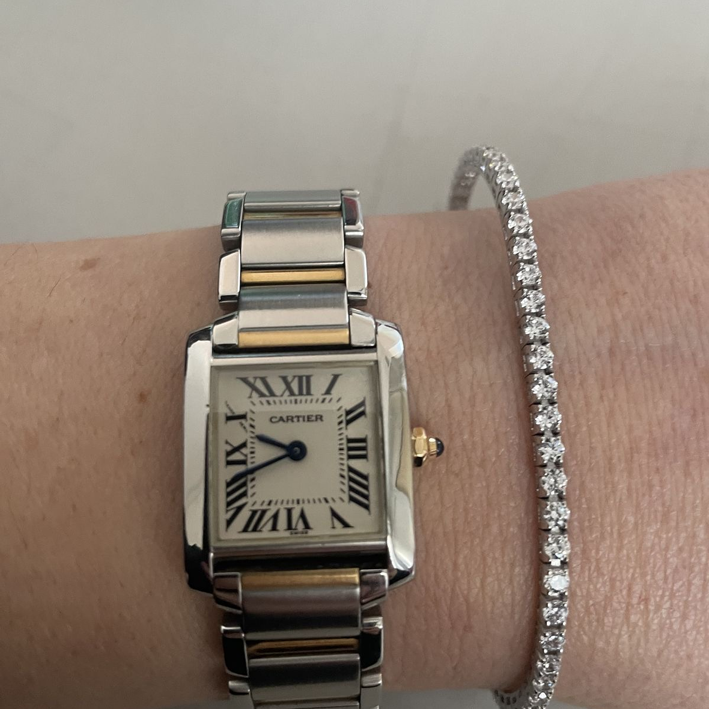 CARTIER PM ACERO Y ORO  5