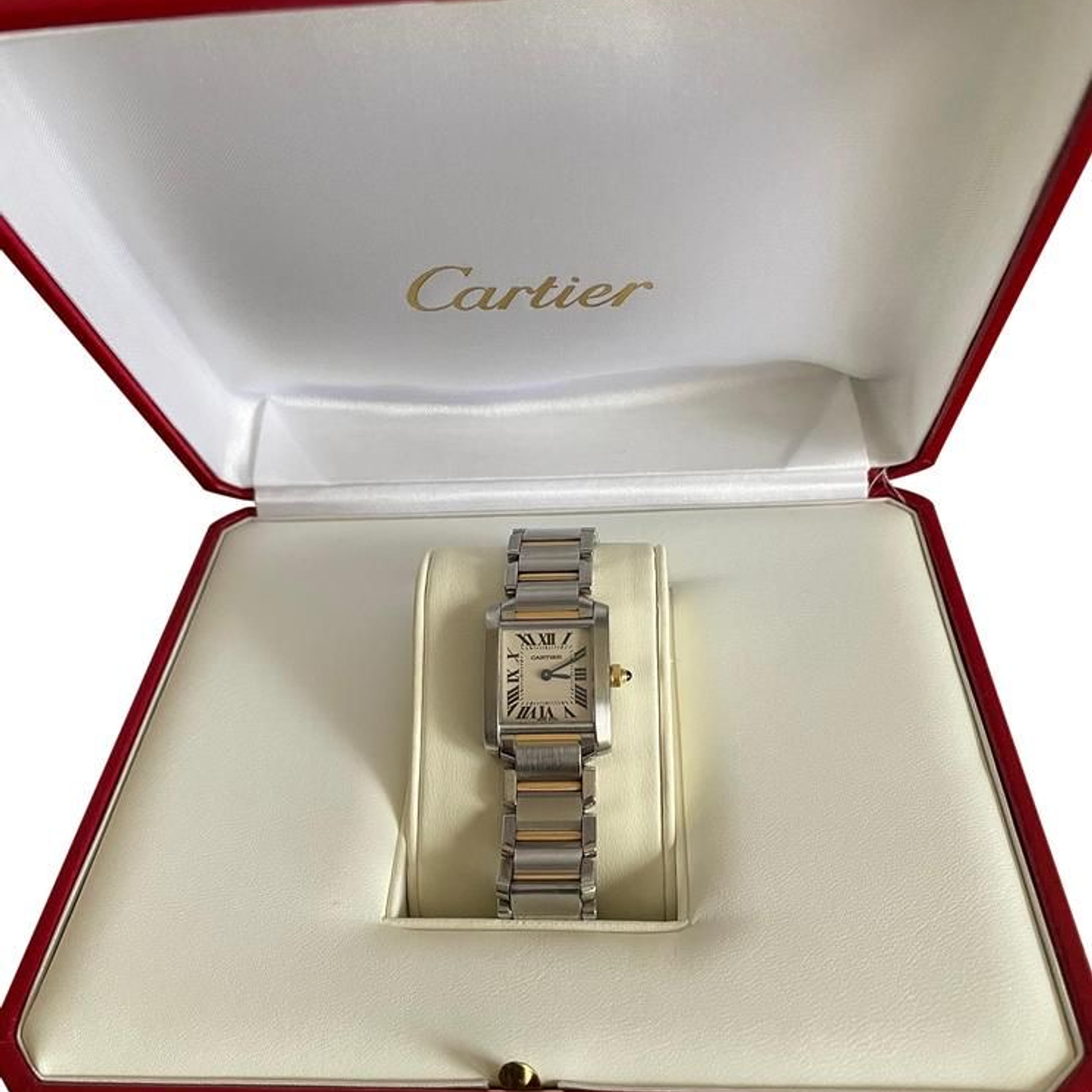 CARTIER PM ACERO Y ORO  2