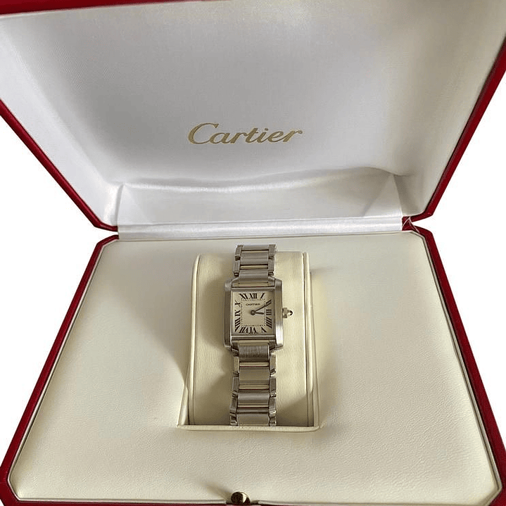 CARTIER PM ACERO Y ORO  2