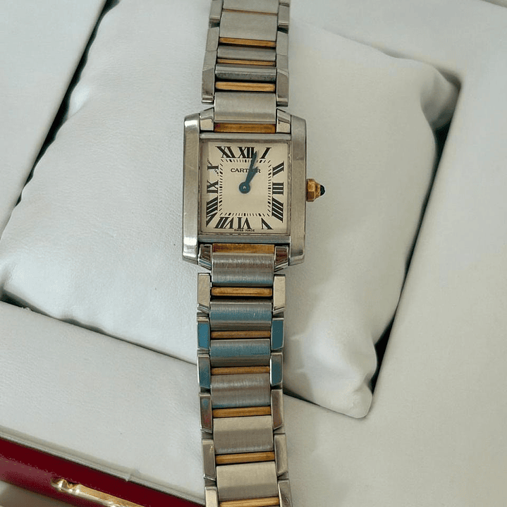 CARTIER PM ACERO Y ORO  6