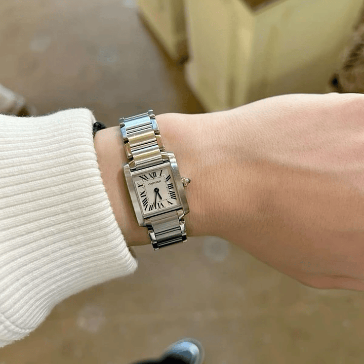 CARTIER PM ACERO Y ORO  7