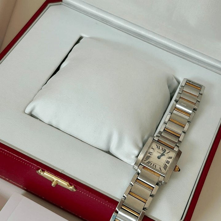 CARTIER PM ACERO Y ORO  9