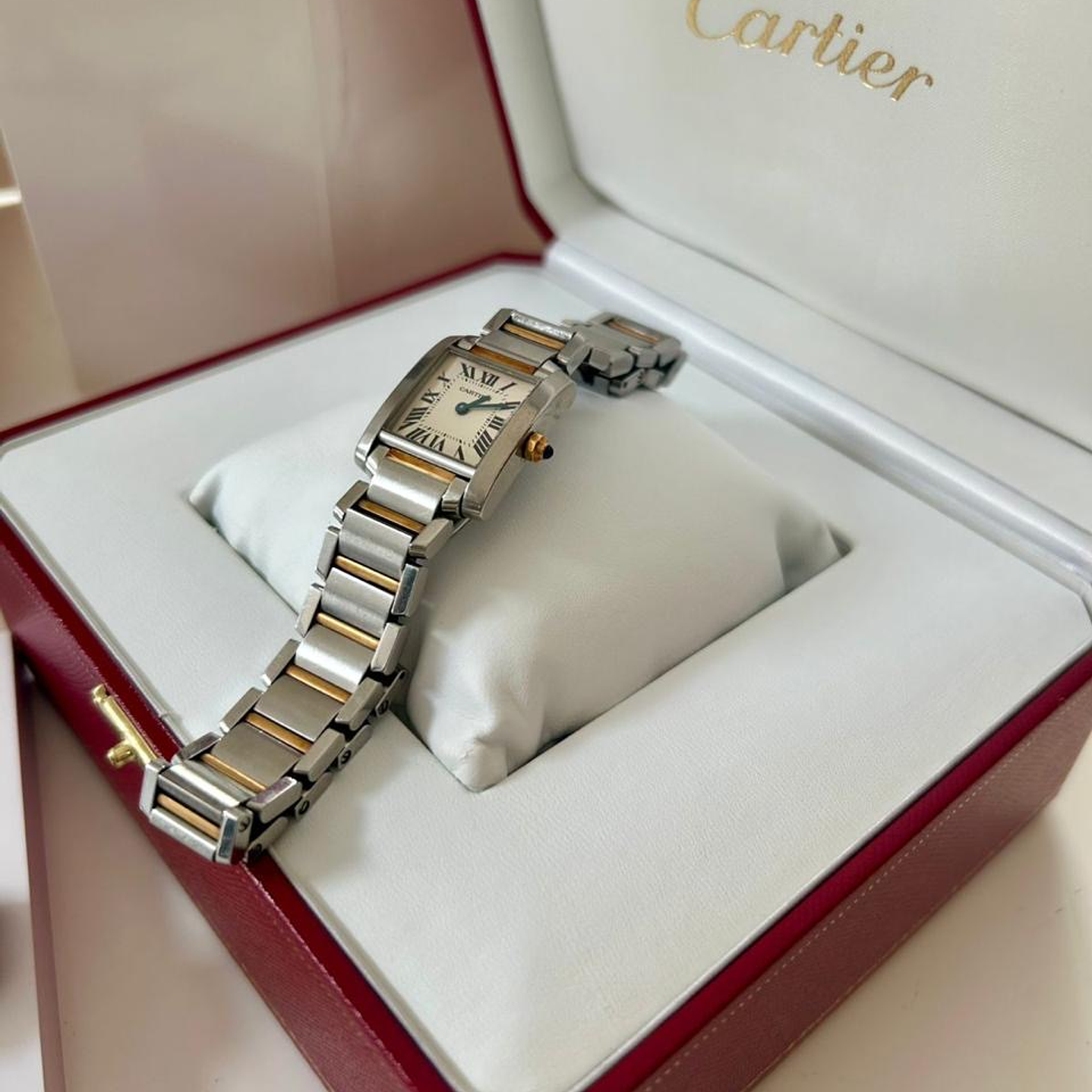 CARTIER PM ACERO Y ORO  11