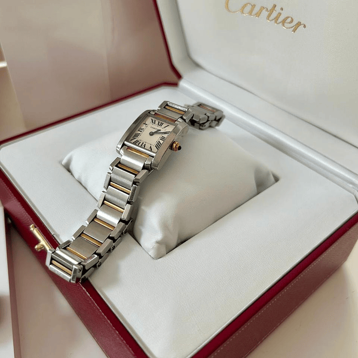 CARTIER PM ACERO Y ORO  11
