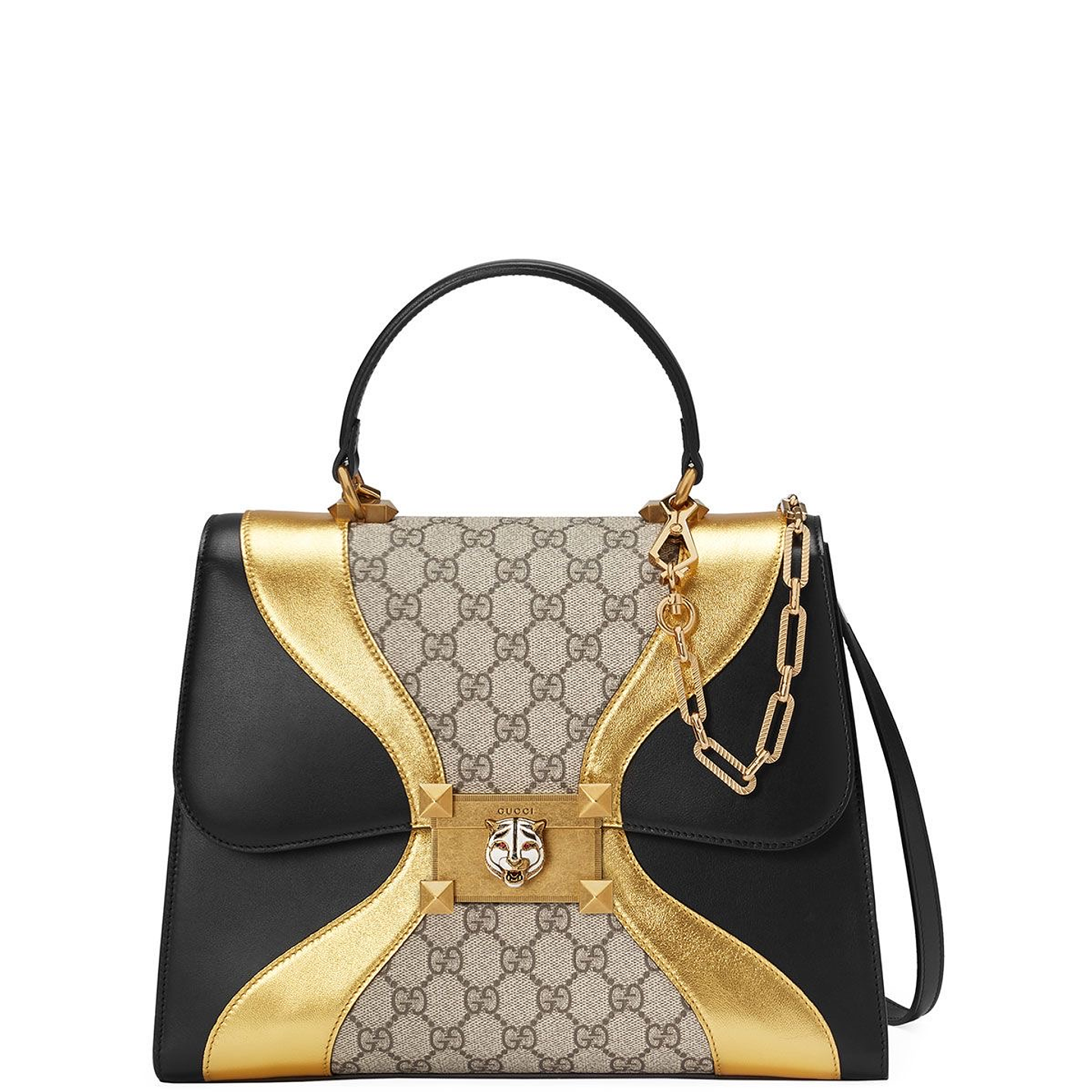 CARTERA DORADA GUCCI 1