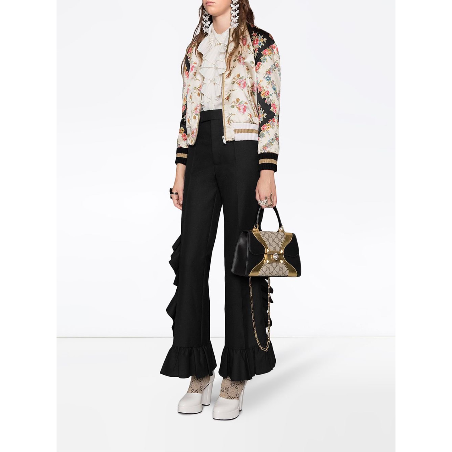 CARTERA DORADA GUCCI 2