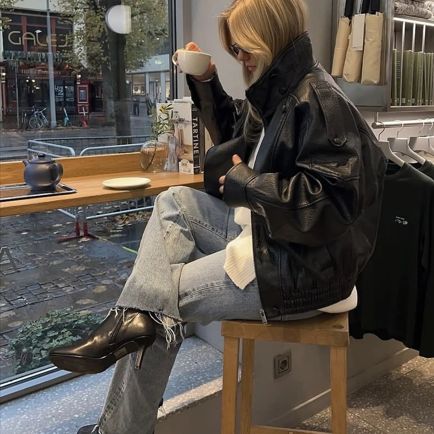 CHAQUETA CUERO BIMBA Y LOLA 5