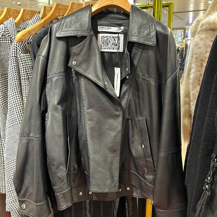 CHAQUETA CUERO BIMBA Y LOLA 3