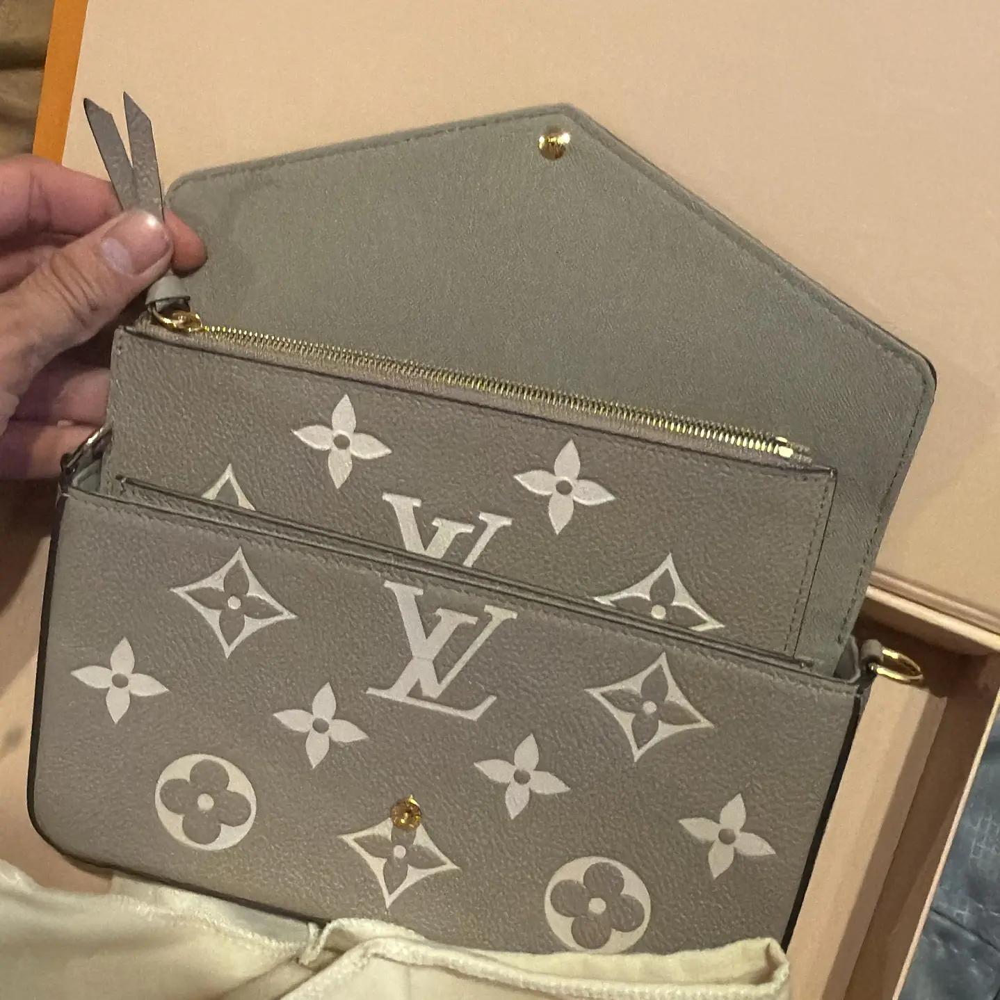 POCHETTE FELICIE BEIGE 6