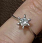 ANILLO ORO BLANCO Y BRILLANTES - Miniatura 2