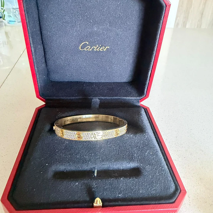 BRAZALETE LOVE ORO Y DIAMANTES  2