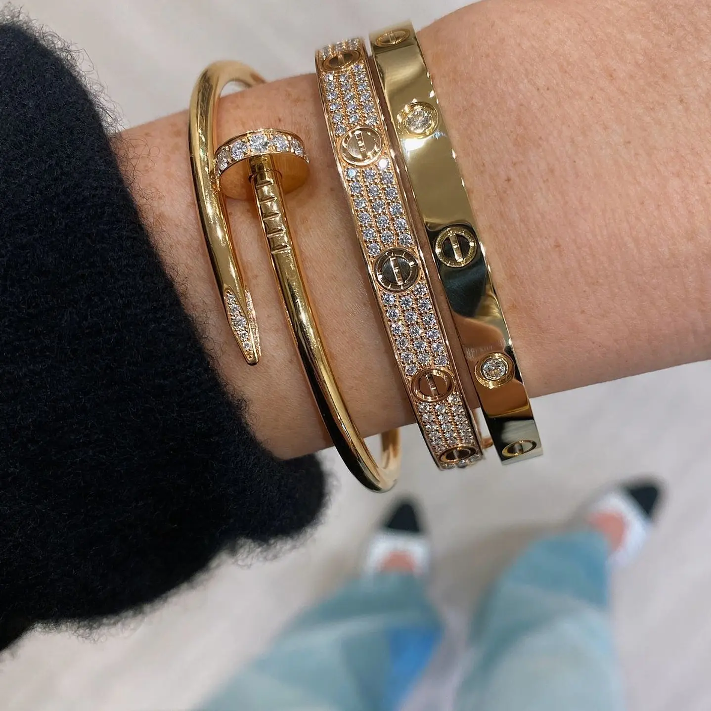 BRAZALETE LOVE ORO Y DIAMANTES  8