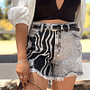SHORT GRIS CEBRA