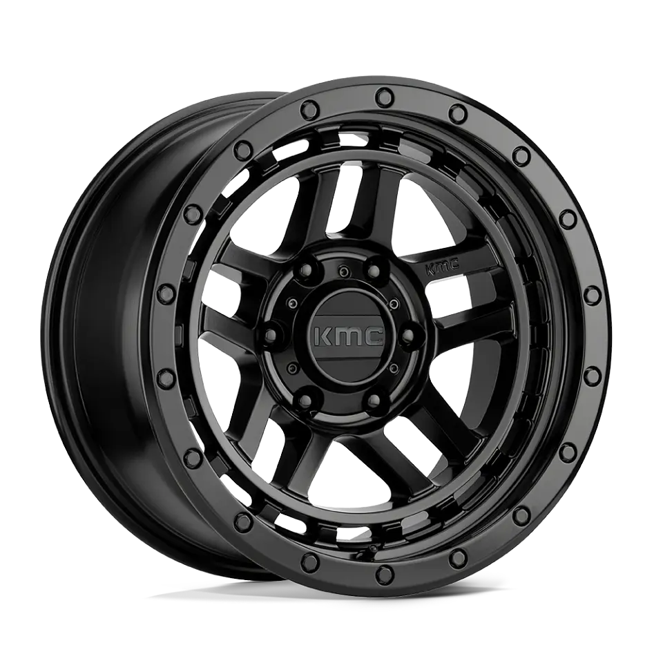 LLANTAS 17X9.0 6X139.7 OFFSET -12 Kmc Recon Satin Black  1